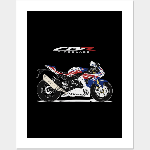 CBR1000RR-R Fireblade SP - Dark edition Wall Art by Hilmay